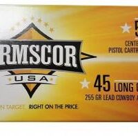 Armscor Handgun Ammunition .45 Colt 255 gr LRN 800 fps 50/ct