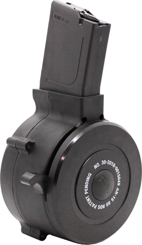 IVER JOHNSON MAGAZINE AR15 - 223 50RD DRUM BLACK POLYMER