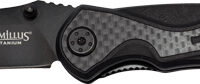 CAMILLUS MACHINE FOLDING KNIFE - 2.78" SS BLADE CARBON FIBER BL
