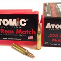 ATOMIC 223 REM 77GR MATCH BTHP - 50RD 10BX/CS