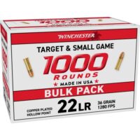 WINCHESTER 22LR 36GR HP - 1280FPS 1000RD 2BX/CS