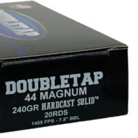 DOUBLETAP 44 REM MAG 240GR SWC - HARDCAST SOLID 20RD 25BX/CS