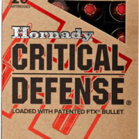 HORNADY CRITICAL DEFENSE 40 SW - 165GR FTX 20RD 10BX/CS