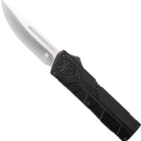 COBRATEC LIGHTWEIGHT OTF - BLACK 3.25" DROP POINT