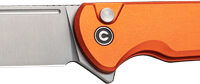 CIVIVI KNIFE CHEVALIER II 3.4" - ORANGE ALUMINUM/SATIN BTTN LK