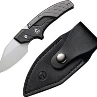 CIVIVI KNIFE TYPHOEUS 2.27" - BLACK/GRAY ALUMINUM/STONEWASH