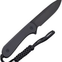 CIVIVI KNIFE ELEMENTUM 3.98" - FIXED BLACK G10/BLACK D2