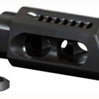YHM SLANT MUZZLE BRAKE/COMP - 5.56MM FOR 1/2X28 THREADS