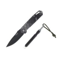 Bear & Son Edge Folding Knife 3-1/2" Drop Point Blade Truetimber Midnight Camo