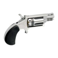 NAA .22 Mag Wasp Handgun .22 WMR 5rd Capacity 1.125" Barrel Silver with Black Grips
