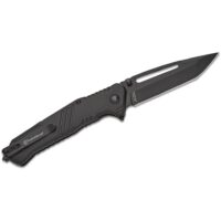 Smith & Wesson Extreme Ops Folding Knife 3-1/2" Tanto Blade Black with Glass Breaker