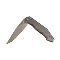 Schrade Turnkey Pivot Folding Knife 3-2/5" Drop Point Blade Grey