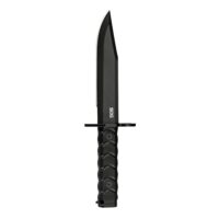 SOG Knives BAR15C Clip Point Bayonet Fixed Knife 7-1/10" Clip Point Blade Black Box