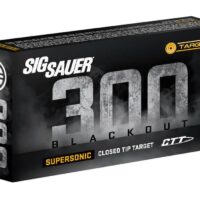 Sig Sauer Supersonic CTT Rifle Ammunition .300 AAC Blackout 125 gr 2145 fps 20/ct