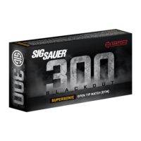Sig Sauer Supersonic Open Tip Match Rifle Ammunition .300 AAC Blackout 125gr OTM 2200 fps 20/ct