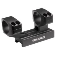 Truglo 1-Piece Reversible Picatinny/Weaver Tactical Scope Mount with 30mm Rings 1"H / 2-7/8L Base - Black