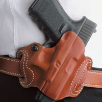 DESANTIS MINI SLIDE HOLSTER - OWB RH LEATHER SIG P365 TAN