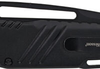 S&W KNIFE EXTREME OPS 3" TANTO - W/GLASS BREAKER BLACK/BLACK