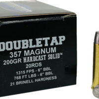 DOUBLETAP 357 MAG 200GR WFNGCH - HARDCAST SOLID 20RD 50BX/CS