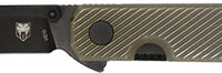 COBRATEC BLACKJACK FOLDER 3" - G-10 BLACK TITANIUM BRZ SCALES