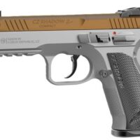 CZ SHADOW 2 COMPACT OR 9MM FS - 4" 15RD GOLD SILVER GRIPS