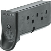 RUGER MAGAZINE LCP 380ACP - 6RD W/FINGER EXT. STEEL