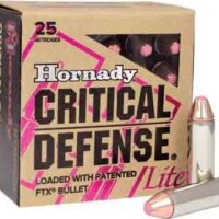 HORNADY CRITICAL DEFENSE LITE - 9MM LUGER 100GR FTX 25RD 10B/C