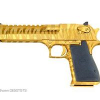 DESERT EAGLE .44 MAGNUM  6' 8RD TITANIUM GOLD STIPE