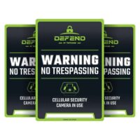Tactacam Defend No Tresspassing Sign 3/ct