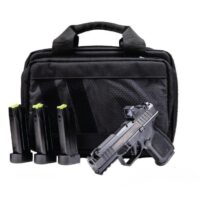 Rost Martin RM1C Comp Handgun Bundle 9mm Luger 15rd(1)&17(3) Magazines 4" Barrel Black Viridian Red Dot Pistol Case