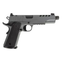 Tisas 1911 Night Stalker SF Handgun .45 Auto 8rd Magazine(2) 5" Threaded Barrel Grey Cerakote Finish