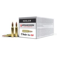 Nosler Varmageddon Rifle Ammunition .22 Nosler 62gr HPFB 3250 fps 20/ct