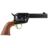 Cimarron Pistolero Handgun 9mm Luger 6rd Capacity 4.75" Barrel Case Hardened with Wood Grips