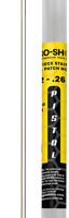 PRO SHOT STAINLESS 1PC PISTOL - CLEANING ROD 12" .22 CAL & UP