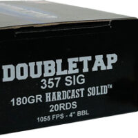 DOUBLETAP 357 SIG 180GR WFNGCH - HARDCAST SOLID 20RD 50BX/CS