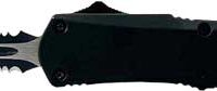 TEMPLAR KNIFE LARGE OTF BLACK - RUBBER 3.5" BLACK DAGGER SRRTD