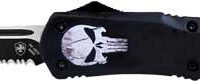 TEMPLAR KNIFE LARGE OTF FALLEN - 3.5" BLACK TANTO SERRATED