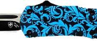 TEMPLAR KNIFE LARGE OTF MAIDEN - TEAL 3.5" BLACK DROP POINT