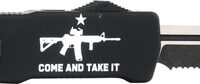 TEMPLAR KNIFE LARGE ZINC OTF - COME & TAKE IT AR 3.5" D2 SRTD