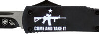 TEMPLAR KNIFE SLIM OTF COME - AND TAKE IT AR 3.1" BLACK DP