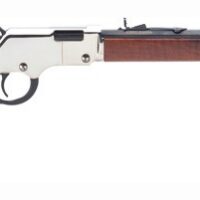 HENRY H4 GOLDENBOY SILVER - 17HMR 20" OCTAGON WALNUT