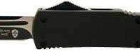 TEMPLAR KNIFE SLIM OTF BLACK - RUBBER 3.1" BLACK TANTO