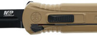 S&W M&P OTF 3.5" SINGLE EDGE - SPEAR POINT BLACK/FDE