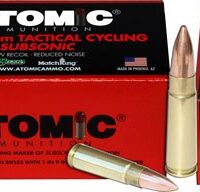 ATOMIC 7.62X39 220GR SUBSONIC - BTHP 50RD 10BX/CS