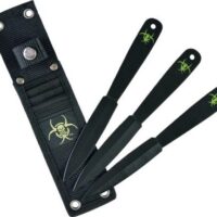 RUKO THROWNING KNIVES 3 PC - 7.38" CARBON STEEL CLAMSHELL