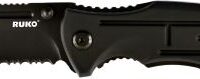 RUKO FOLDER SPRING ASSIST - 3.25" ALUMINUM BLACK HANDLE