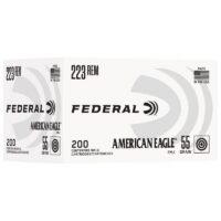 Federal American Eagle Rifle Ammunition .223 Rem 55gr FMJ 3240 fps 200/ct