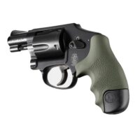 Hogue Overmolded Rubber Tamer Grip S&W Round Butt J-Frame Centennial Revolvers & Polymer M&P Bodyguard 38 OD Green