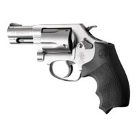 Hogue Overmolded Rubber Bantam Grip Closed Backstrap S&W Round Butt J-Frame Revolvers Black