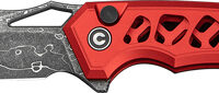 CIVIVI KNIFE ANAAKI 2.98" - SKELETONIZED RED DAMASCUS